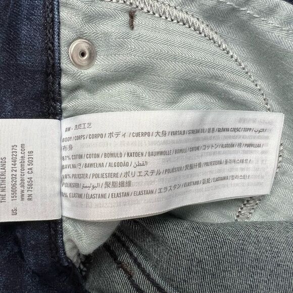 Abercrombie Simone High Rise Super Skinny Jeans Dark Wash Size 4 / 27 - Picture 7 of 7